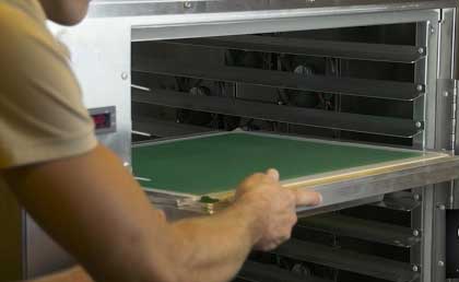 cabine de secagem de emulsão para confecção de matrizes serigráficas