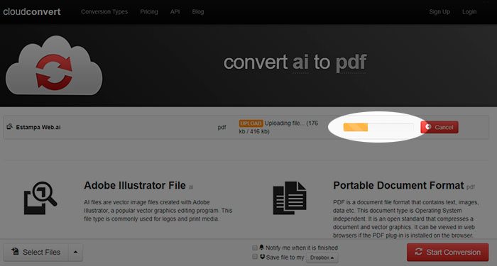 Passo 6 - Aguarde o arquivo ser convertido em PDF